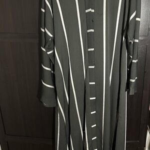 Stylish Black and Gray abaya